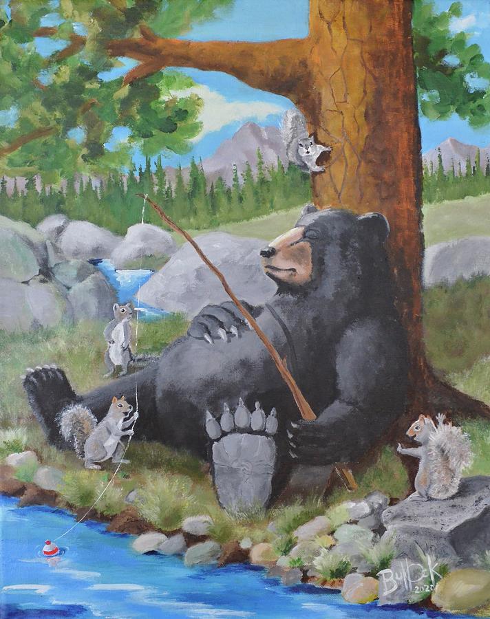 Bear fishing